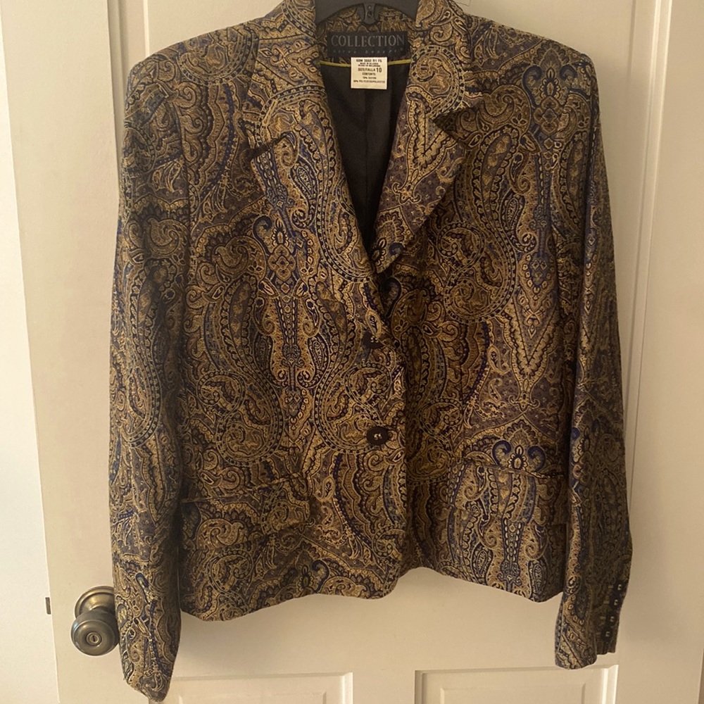 Harve Bernard collection paisley jacket